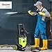Outsunny 2200W High Pressure Washer, 170 Bar Pressure, 420 L/h Flow, Portable Electric Power Washer Jet Wash Cleaner with Adjustable Nozzle 6M Hose and Hose Reel for Home Patio Car Driveway, Green