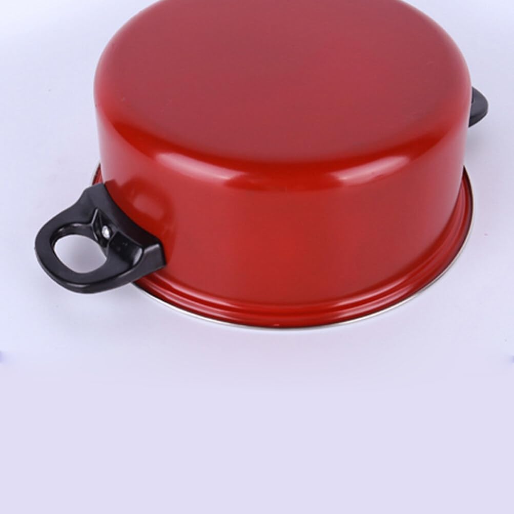 Hemoton Cookware Sets 3pcs Non- stick Frying Pan Soup Pot Pan Set Kitchen Cookware Egg Omelet Pot Pans Cooking Tool Kitchen Utensil for Home Daily Use Ceramic Cookware Set