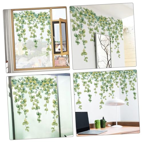 Vinilos decorativos hoja verde eucalyptus set x3 30x40cm miniatura 6