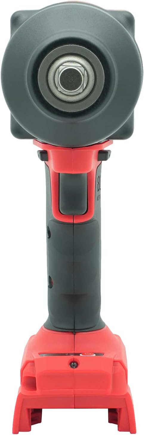 CIW-112C-ML 1/2" Cordless Impact Wrench for Milwaukee 18V Battery, Impact Wrench 1256Ft-lbs High Torque Brushless Electric Impact Gun, Power Impact Driver with 4-Mode Speed, LED Light(no battery)