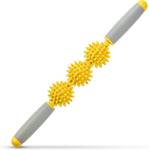 Miniatura 5 de Rodillo muscular para fascia, masajeador de celulitis, rodillo de fascia para celulitis y dolores musculares, cuello, pierna, espalda, punto de