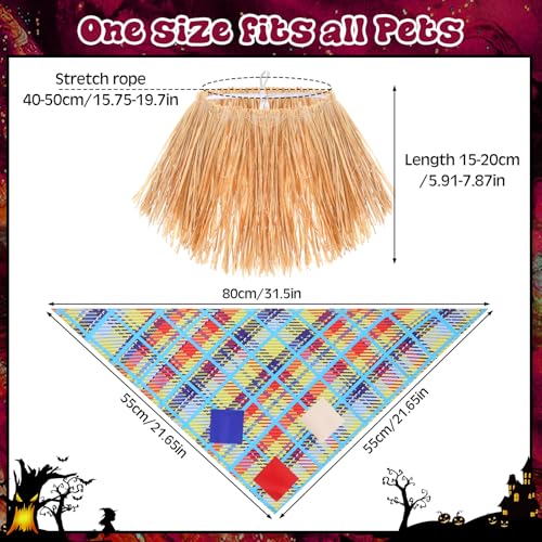 Set de disfraz de espantapájaros para perros Skicuff 3 piezas miniatura 3