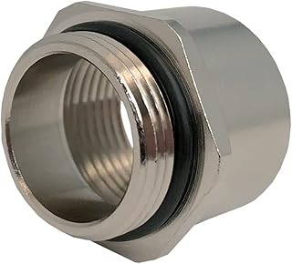 AM-3210-BR, Nickel Plated Brass Thread Adapter M32 x 1.5 to 1