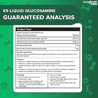 LIQUIDHEALTH Pets K9 Glucosamine Chondroitin Hip & Joint Formula & K9 Complete 8-in-1 Multivitamin for Dogs, Puppies - Pet Supplement Bundle for Joint Health, Immune Support, Canine Vitamins, USA Made