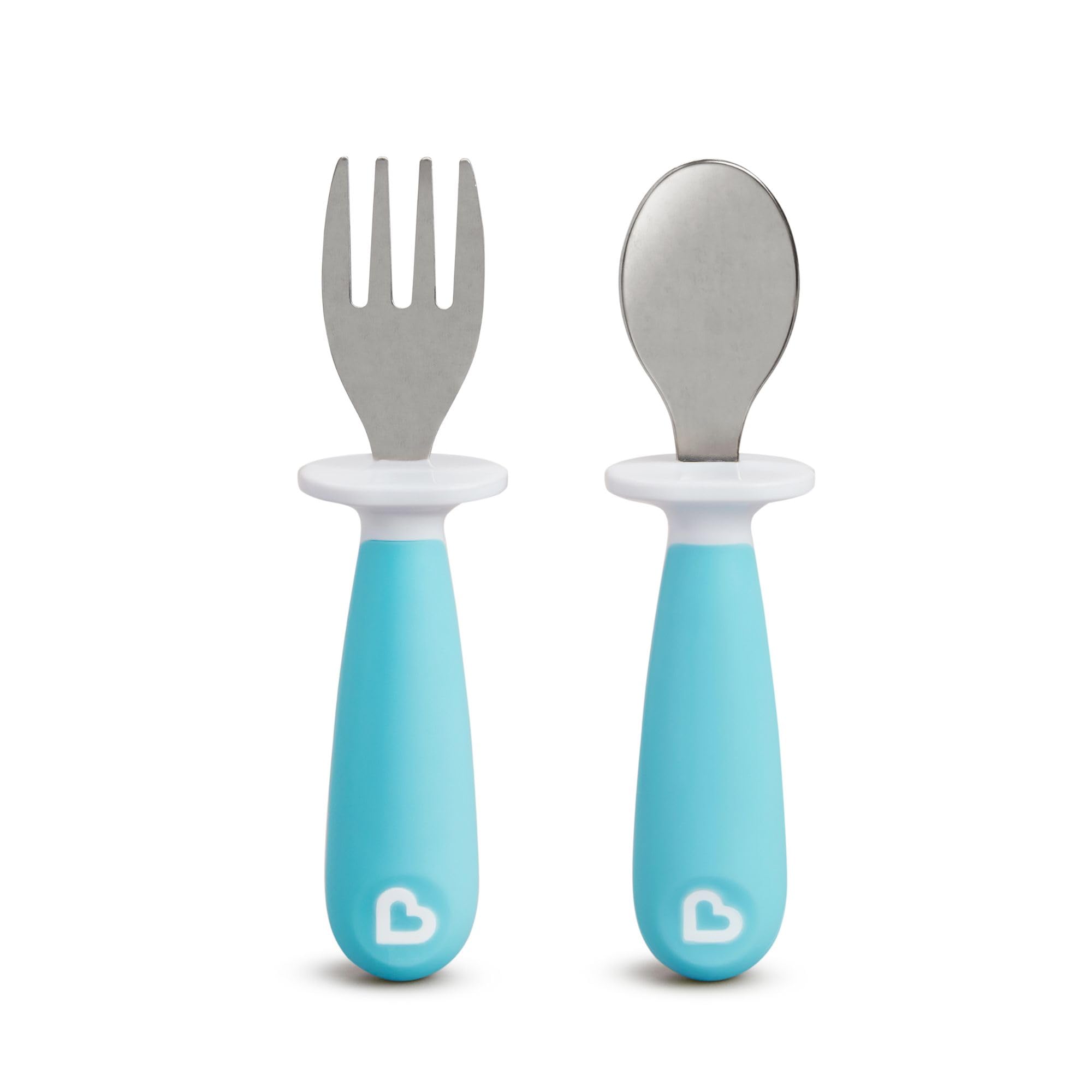Munchkin Raise Toddler Fork & Spoon Set, Blue, Piece Of 1