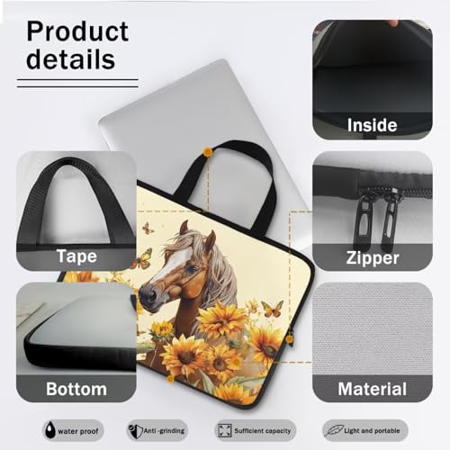 Bolso porta laptop con cierre neopreno 17 pulgadas miniatura 6