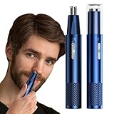Nasen- und Ohrentrimmer für Männer,Wiederaufladbarer Nasenschneider für Männer |...
