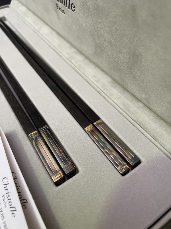 Amazon.co.jp: S-45 Christofle ペア箸 2膳セット カトラリー EBENE Amazon.co.jp: S-45 Christofle ペア箸 2膳セット カトラリー EBENE