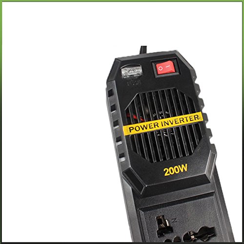 FOLCONROAD Car Power Inverter 200W Inverter 12V DC to 220V AC Car Converter with 2 AC Outlets and 4 5V/3.1A USB Ports for Laptop,Smartphone,Household Appliances in case Emergency, Storm and Outage - Thumbnail 2