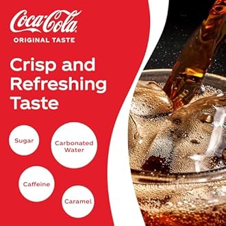 COCA-COLA Original Taste, Carbonated Soft Drink, Glass Bottle 290ml, pack of 24