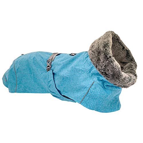 Croci Hiking Hundemantel, wasserdicht, für Hunde, Makalu, wärmeregulierendes Futter, Türkis, 40 cm