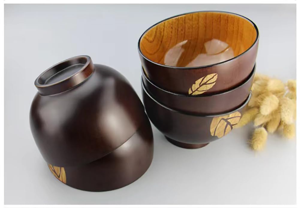 朱飯椀　2個　漆器作家　木製　塗り椀 夫婦椀 (汁椀・夫婦) 朱・溜 2客セット 木製 漆塗り 【製造中止】 漆器