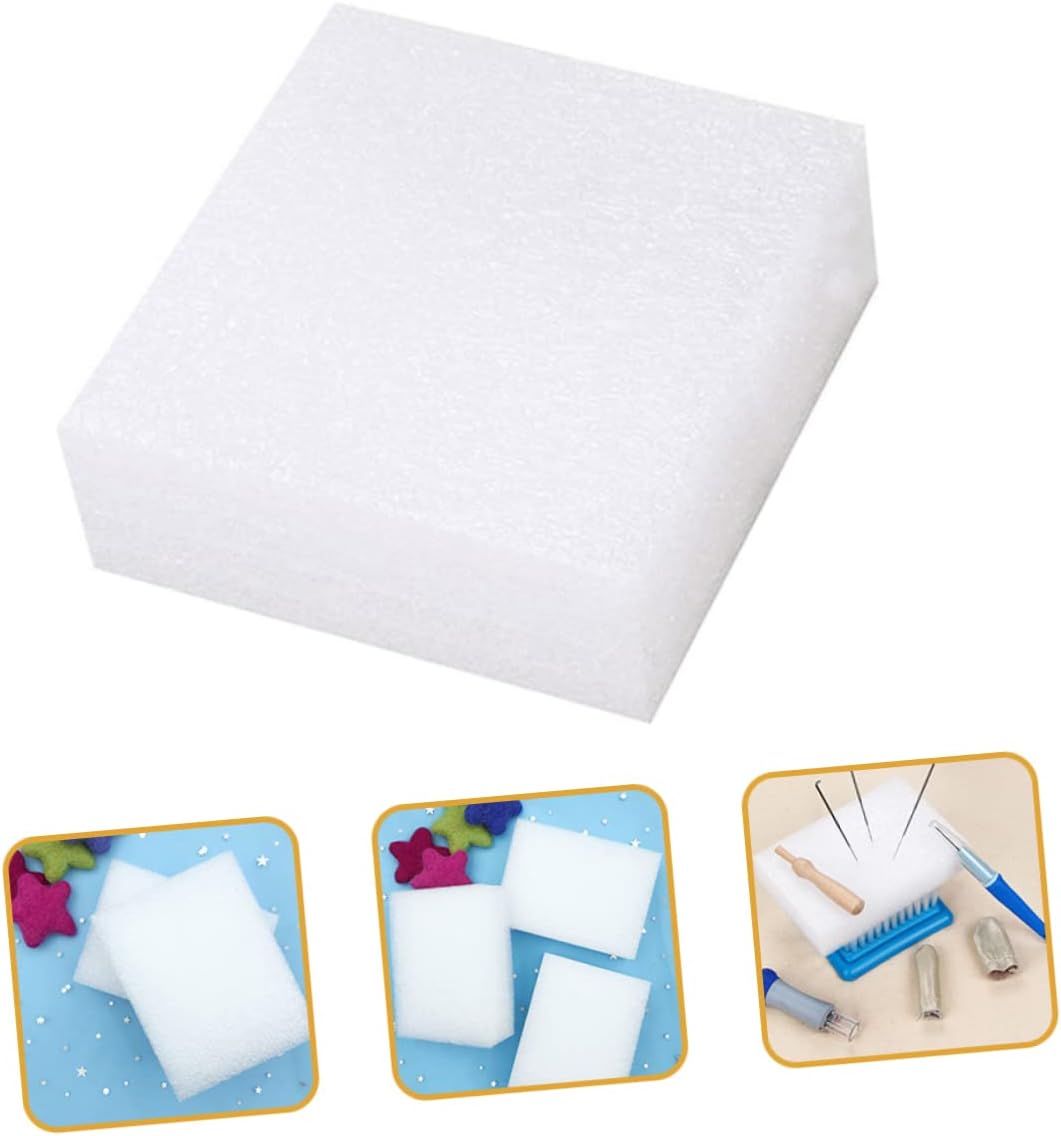 NUOBESTY 12pcs Wool Felting Foams Cushions Mat for Needle Felting and Crafts Thickened Pads Work for Projects and Wool Crafts