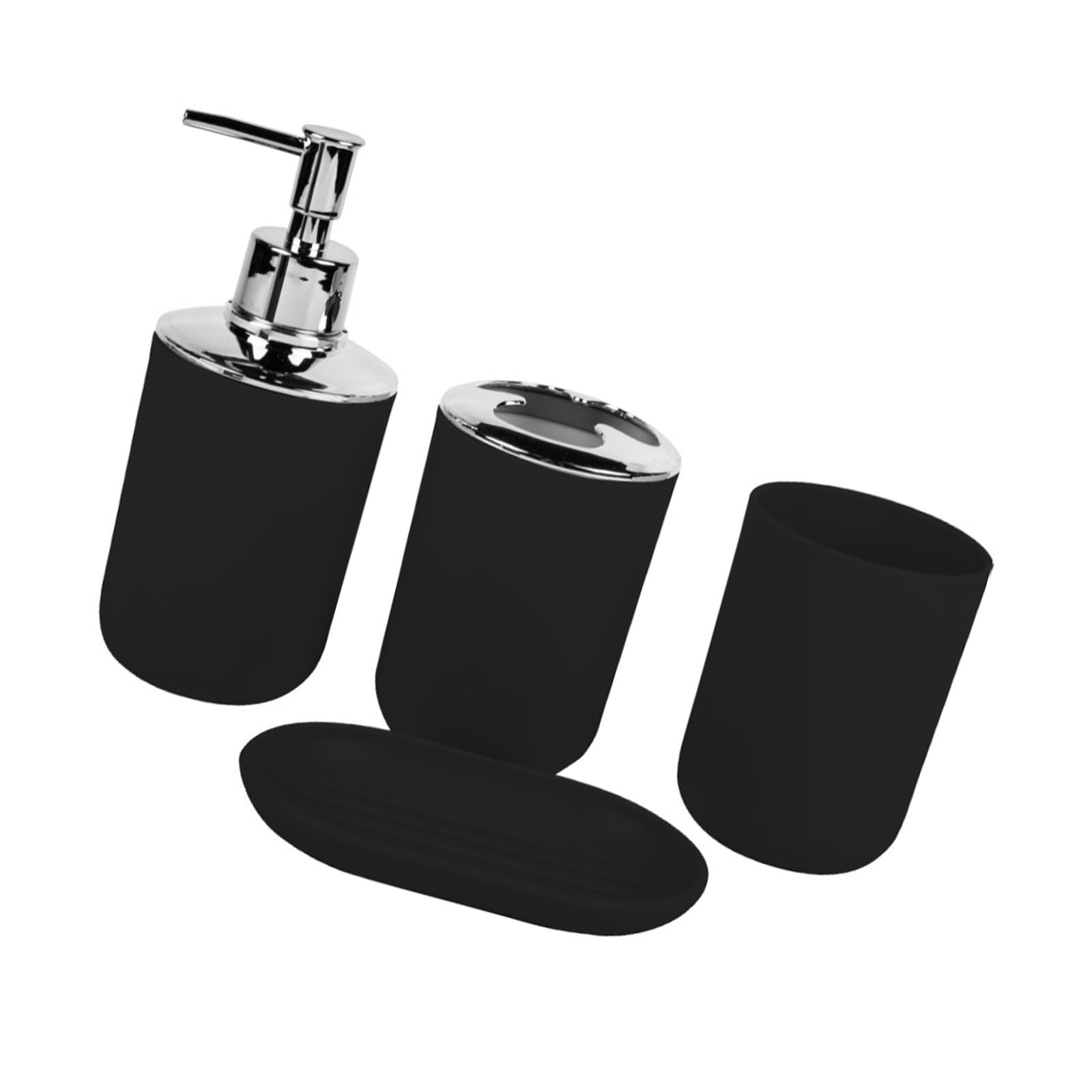 Toothbrush Holder, Soap Dispenser Tray & Countertop Storage Soap Dispenser and Toothbrush Holder