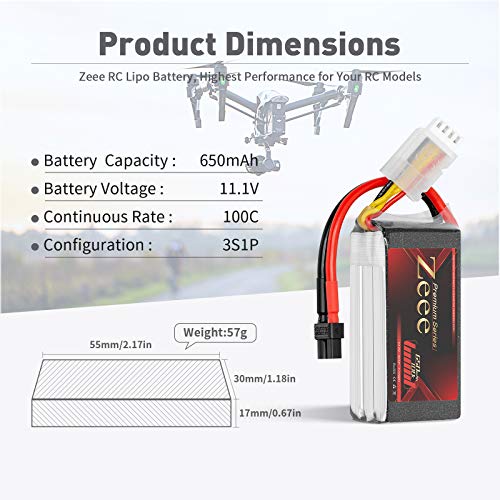Zeee Premium Series 3S LiPo Batteria 650mAh 11,1V