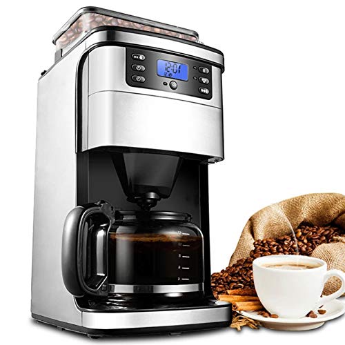Kaffeemaschine, Tragbare Konzentrierte Kaffeemaschine, Automatischer Tropfkaffeemaschine Aus Edelstahl, 1,5 Liter, 900W, Acht