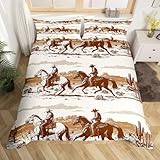 Photo Gallery richhome set di biancheria da letto con copripiumino western cowboy western, traspirante, morbido, 2 pezzi, stile rodeo, decorazione per camera da letto, bianco e marrone Photo Gallery richhome set di biancheria da letto con copripiumino western cowboy western, traspirante, morbido, 2 pezzi, stile rodeo, decorazione per camera da letto, bianco e marrone