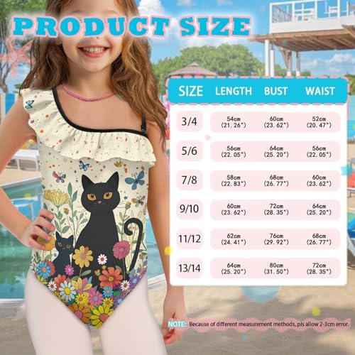 Image of Yzaoxia Girls One Piece Swimsuits Bathing Suit for Kids Swimwear 3-14Y