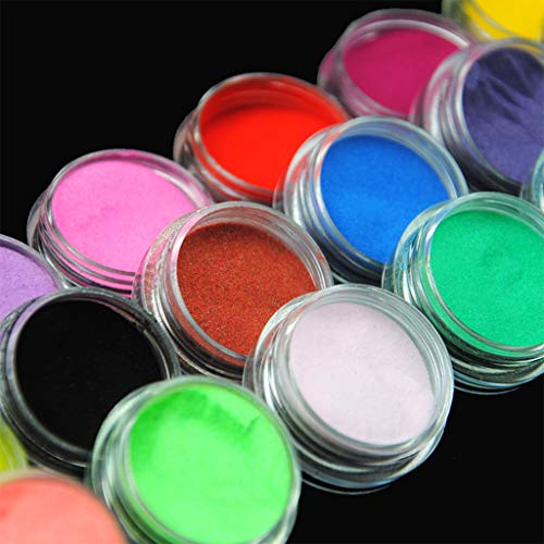 Yushu DIY Epoxy Handwerk Making Tools Shiny Powder Luminous Shine Pailletten Filler, Shiny Dust Set Nail Art Decoration… – Bild 6