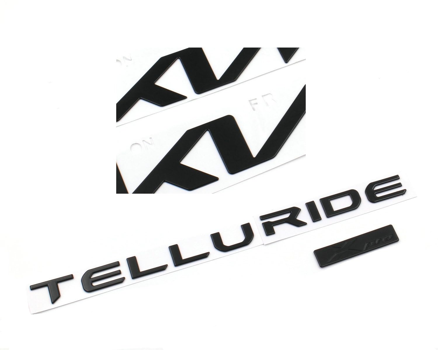 Mnneryss 4PC Gloss Black Front Rear XPRO Telluride Emblem Fit 2023+ Telluride (Gloss Black)