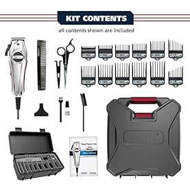 Alternative view of Wahl USA Pro Ultra Quiet High Torque Corded Hair Clipper for Ultra Quiet Operation and Cooler Operating Temperatures, Metal Housing with Bonus Hair Clipping Guard Caddy - Model 3000097