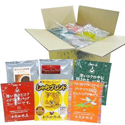 加藤珈琲店 行列ができる 珈琲専門店の ドリップバッグコーヒー 6つの味が楽しめる 合計150杯分入 個包装のサムネイル