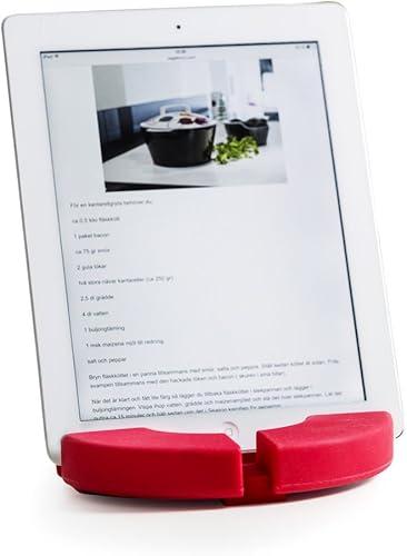 Sagaform Cook n Read - Salvamanteles y soporte para tabletas, color rojo Sagaform Cook n Read - Salvamanteles y soporte para tabletas, color rojo