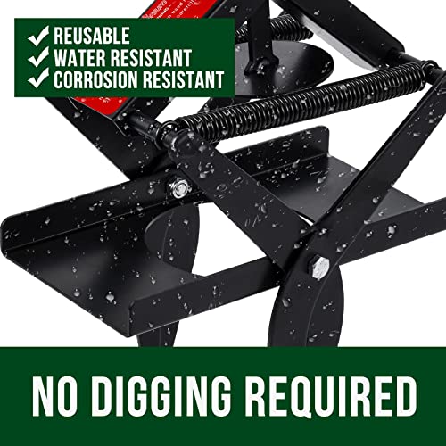 Garsum Mole Trap,Easyset Eliminator Black Scissor Traps, Mole Traps That Kill Instantly For Lawns,Reusable Quick And Clean Kill Vole Trap,2 Sets #TOP3