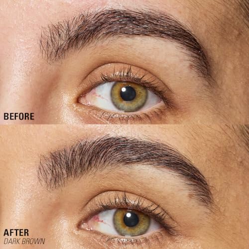 Image of Revolution Wrap Brow Tubing Tinted Eyebrow Gel, Dark Brown | Matte Finish for Dark Circles, Redness & Blemishes, Vegan & Cruelty-Free, 0.11 fl oz