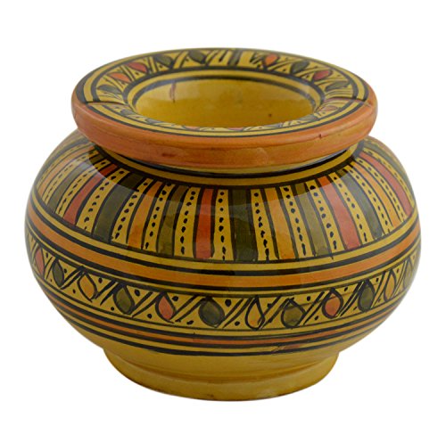 Moroccan Handmade Ceramic Ashtrays Smokeless Cigar Exquisite design with Vivid Colors X-large