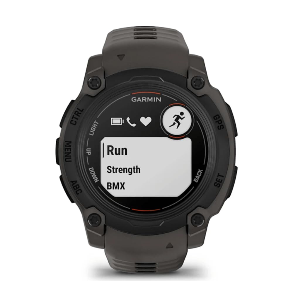 Garmin [renewed Instinct E, Smartwatch 40mm Display MIP,GPS,Cardio,SpO2, 70 app per lo sport, Training Readiness, Activity Tracker 24/7, Notifiche, Autonomia 14 giorni Black & Charcoal Ricondizionato