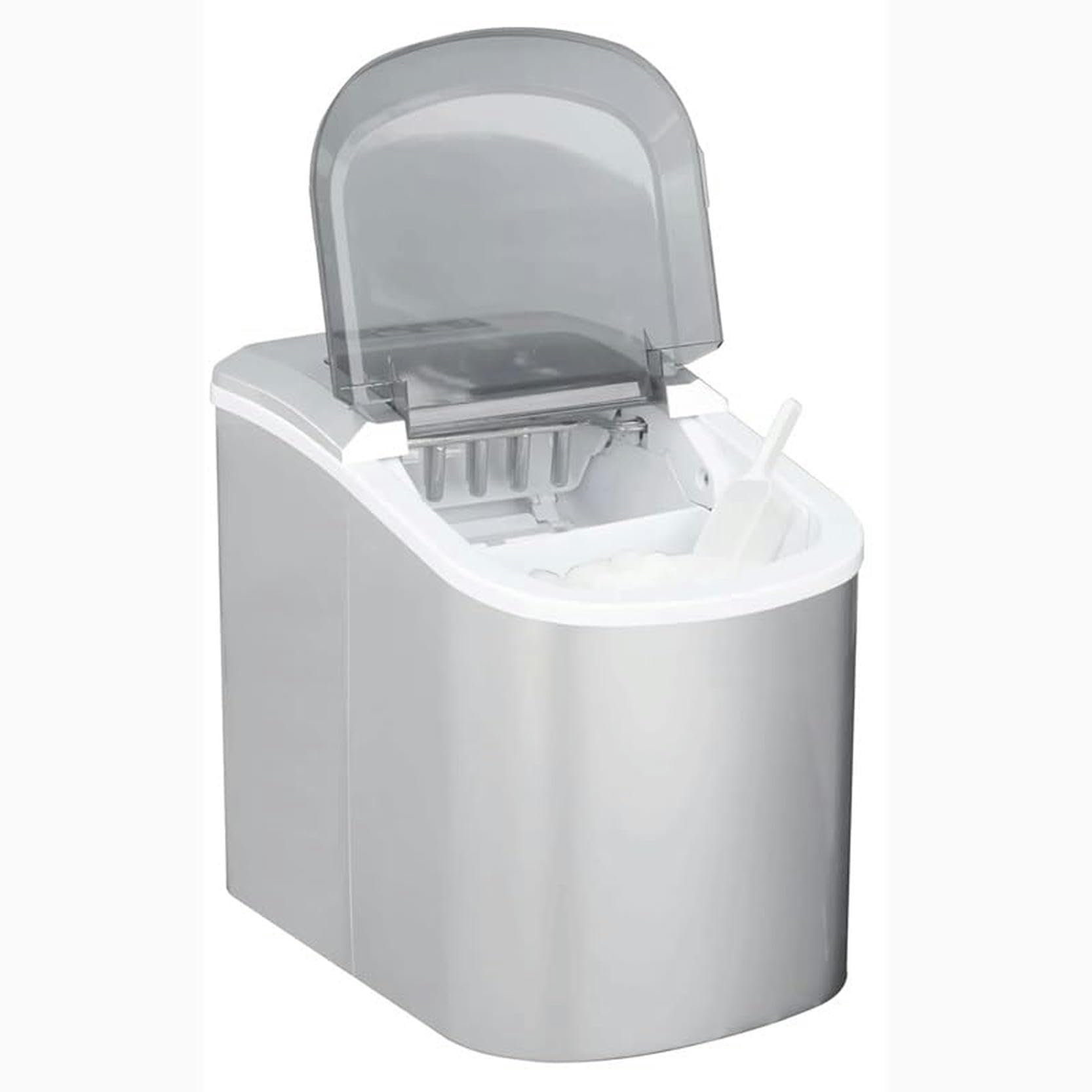 NWKHRSO Compact Ice Maker, 26 lb per Day Ice Maker Machine for Countertop Portable Ice Maker Machine, Gray