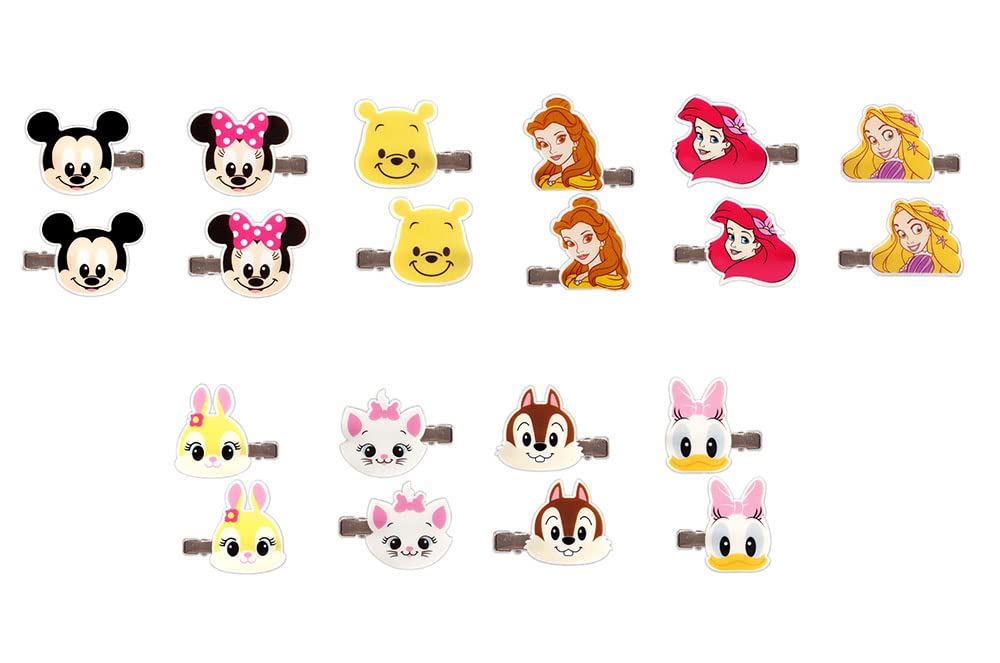 Amazon.co.jp: 三洋堂 ディズニー 前髪クリップ2個セット【10袋入り 