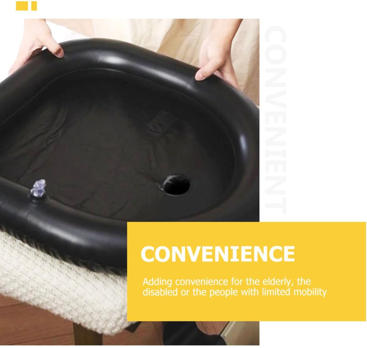 Collapsible Wash Basin Hair Washing Holder Shampoo Basin for Boys and Girls Bed Hair Washing Aid Home Supplies