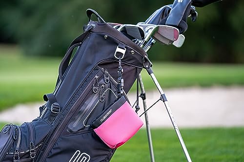 Image of Club Scrub Golf Club and Golf Ball Cleaning Bag, Waterproof Clean Face Technology Liner, Detachable Clip, Machine Washable, Cleans Club Grooves, Dry Exterior (Neoprene or Microfiber Option Available)