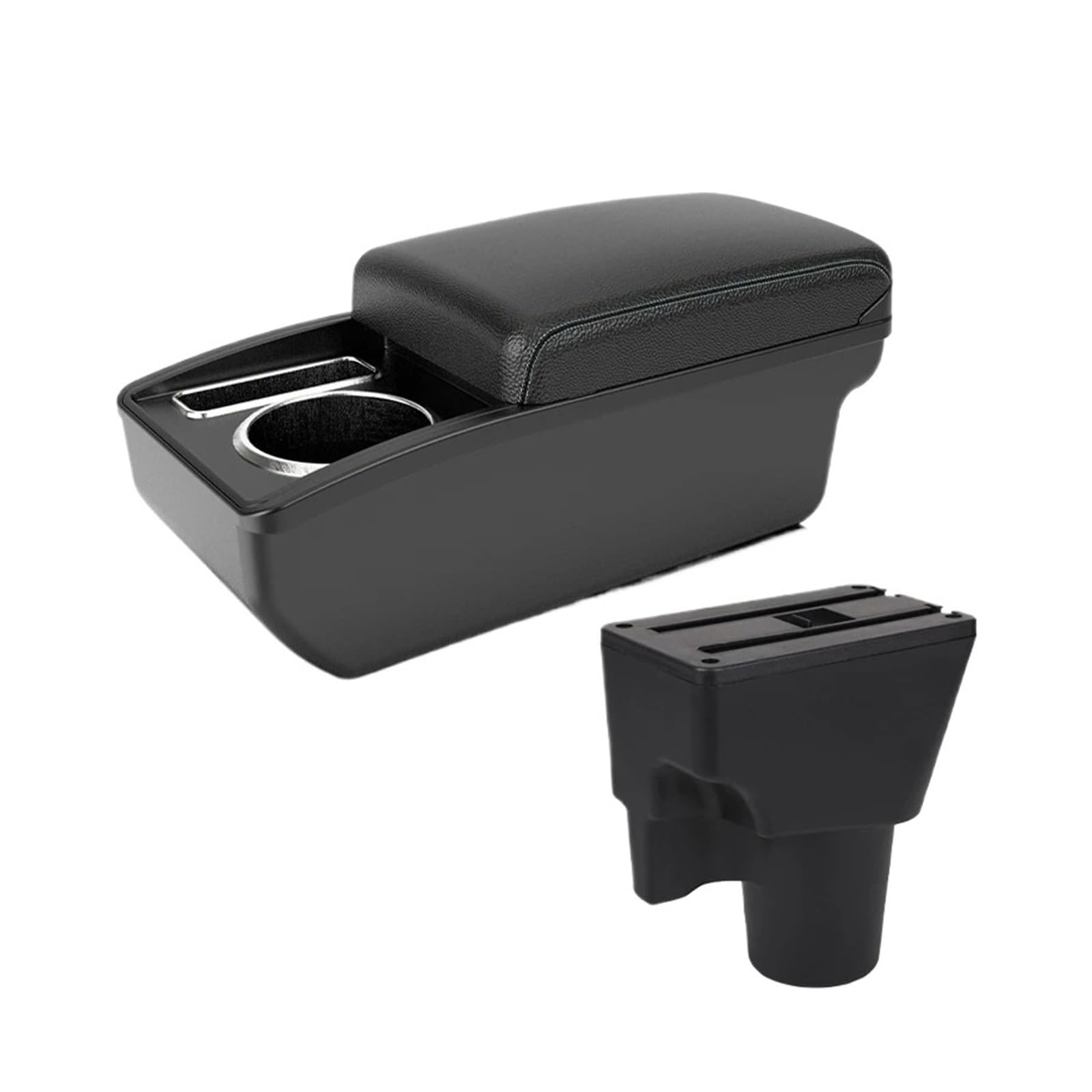 Umdjju A3 Black White Nousb For Kia For Picanto For Armrests Center Console Upgrade Multi-Functional Storage Box Interior Modification Car Part Car Centre Console Armrest Box(A3 Black White Nousb)