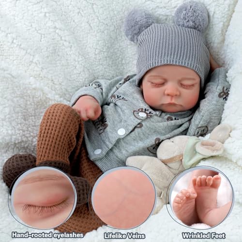 Muñeca bebé reborn JIZHI de 20 pulgadas el regalo de cumpleaños perfecto para niños de 3 años 3