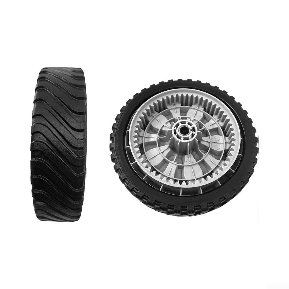 Rueda de cortacésped de 8 pulgadas 634-05281A compatible con troy-bilt TB290ES TB280ES - Neumático de transmisión para cortacéspedes de tractor de jardín (2 piezas)