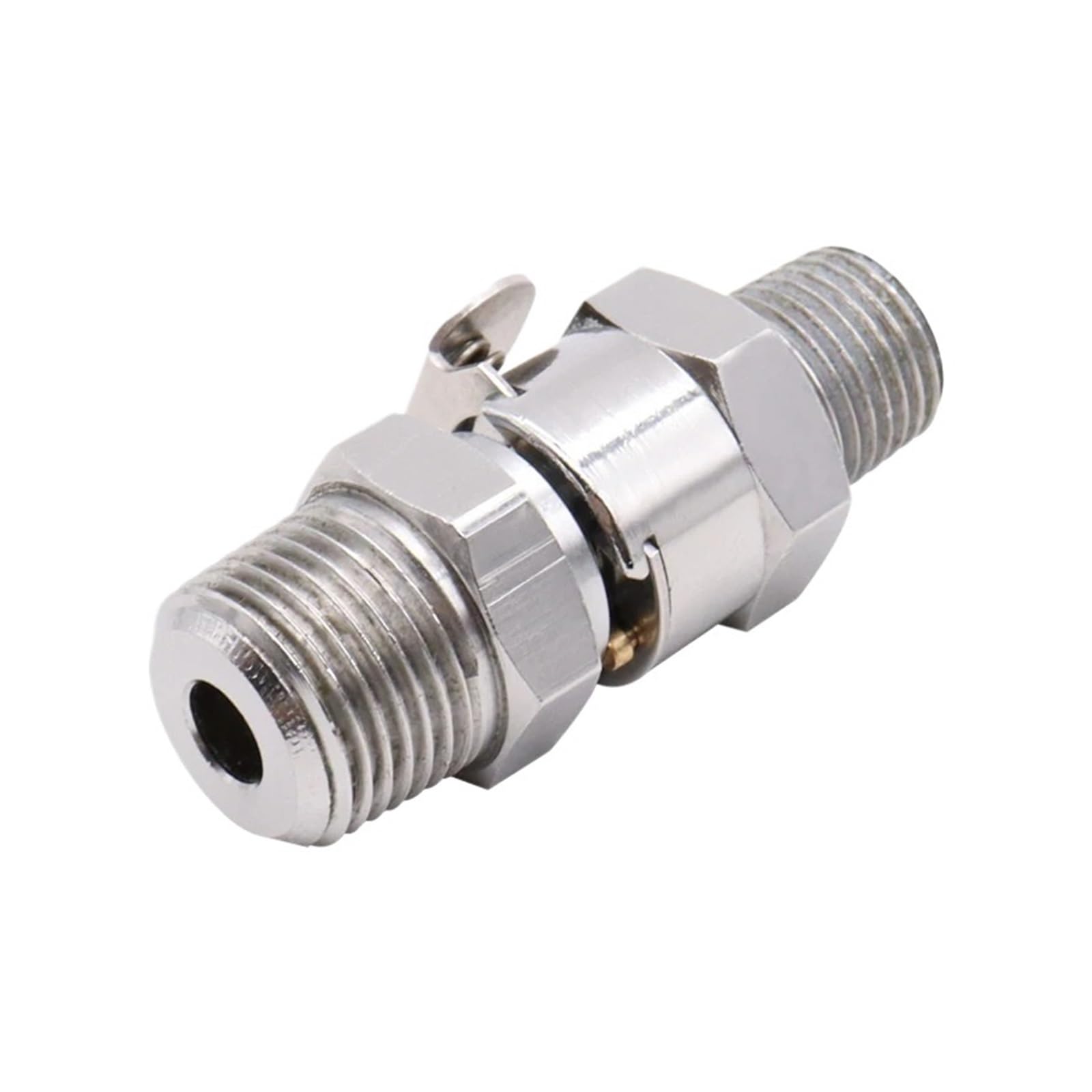 Compatible con el tipo conector de conexión rápida macho hembra lengüeta for manguera LC/LCD 10004 10006(Male Thread BSPT,WITH GLOBE VALVE_1/8")