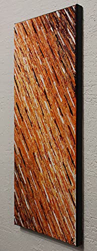 Art abstrait texture couteau 50x20 : l'art mural pour petits espaces