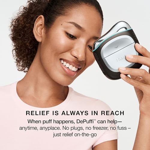 Image of Shark DePuffi Instant Contrast Therapy Tool, Pink, FH220PK | Instant Hot + Cold Contrast Therapy Tool, Developed with Dermatologists, Switches Temps in 30 Seconds Across 6 Levels