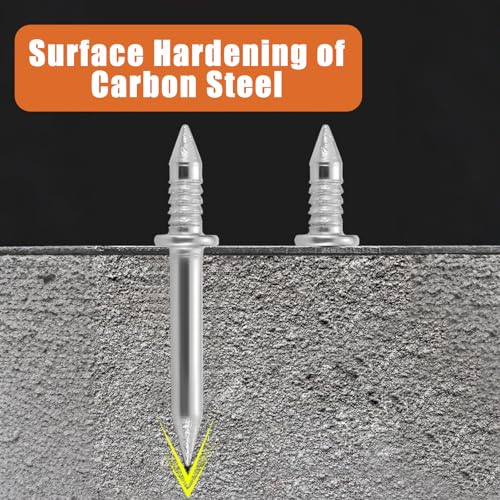 Clavos sin costura con doble cabeza para molduras de madera, zócalos y rodapiés – Instalación invisible con herramienta de manga, sujetadores ocultos resistentes (100 piezas) miniatura 3