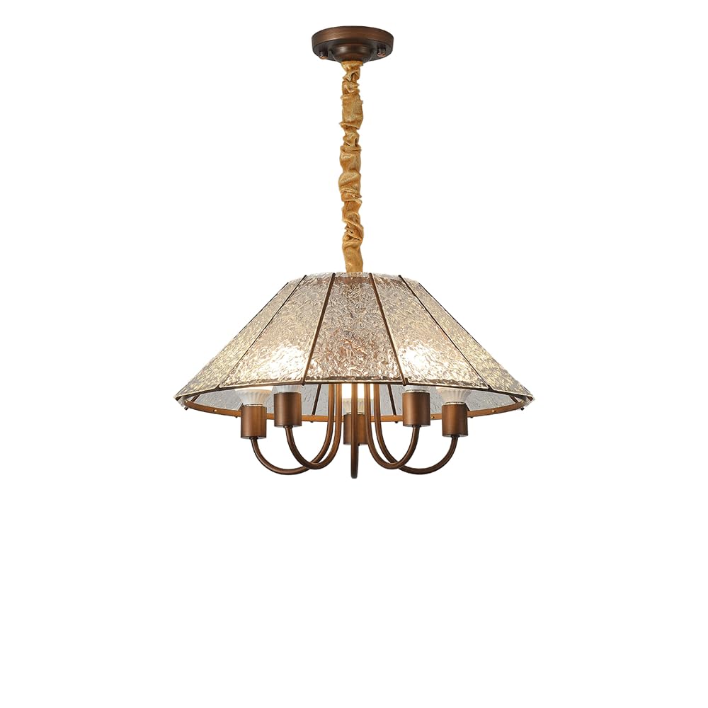 Chandelier vintage E27 suspension rétro réglable chambre et salon