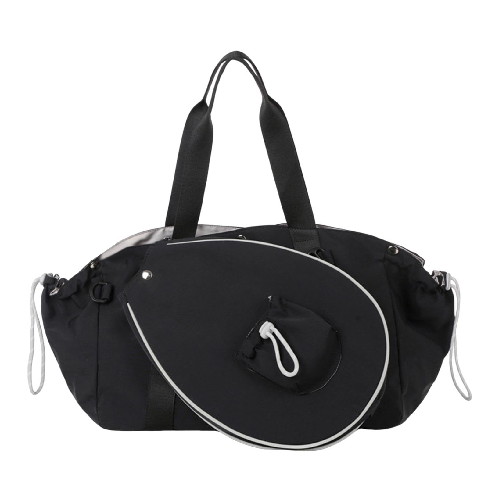 Badminton Racket Bag Beginners Fitness Sport Fashionable Large Racket Holder Black-image-12