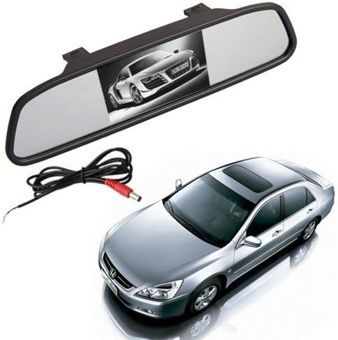 – BW 2 in 1 5 inch Digital Color TFT LCD 16:9 5" Screen Car Rearview Mirror Security Conitor for Camera DVD PAL/NTSC Multi-language