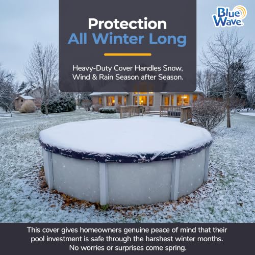 Blue Wave Arctic Armor 30ft Navy Pool Cover for Winter Protection - Image 3