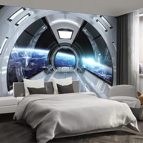 Fightal - Spaceship Wall murals Peel and Stick Wallpaper for