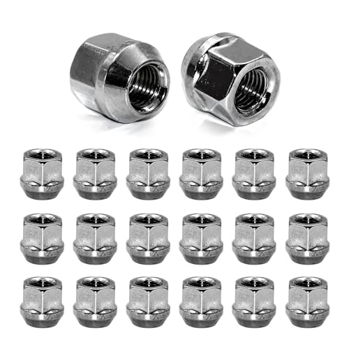 Image of 20pcs M12x1.5 Wheel Lug Nuts, 21mm Heigh Open End Conical Lug Nuts Compatible with Escape Focus,Civic,Grand Caravan,Sonata,Corolla Sienna,Colorado S10,Park Avenue,Zephyr and More Wheels