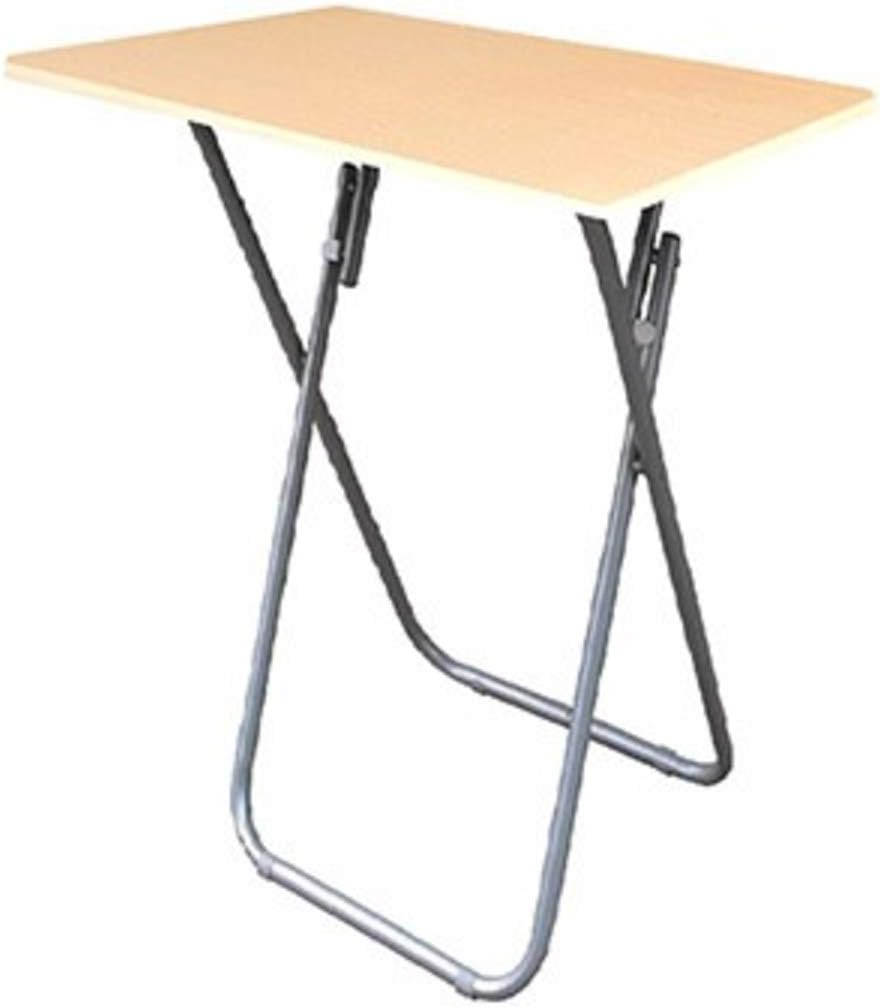 Single Natural Beech Top Yellow Dinner Trays with Legs