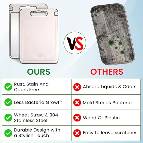 Tabla de Cortar Doble Faz Acero Inoxidable con Afilador miniatura 4